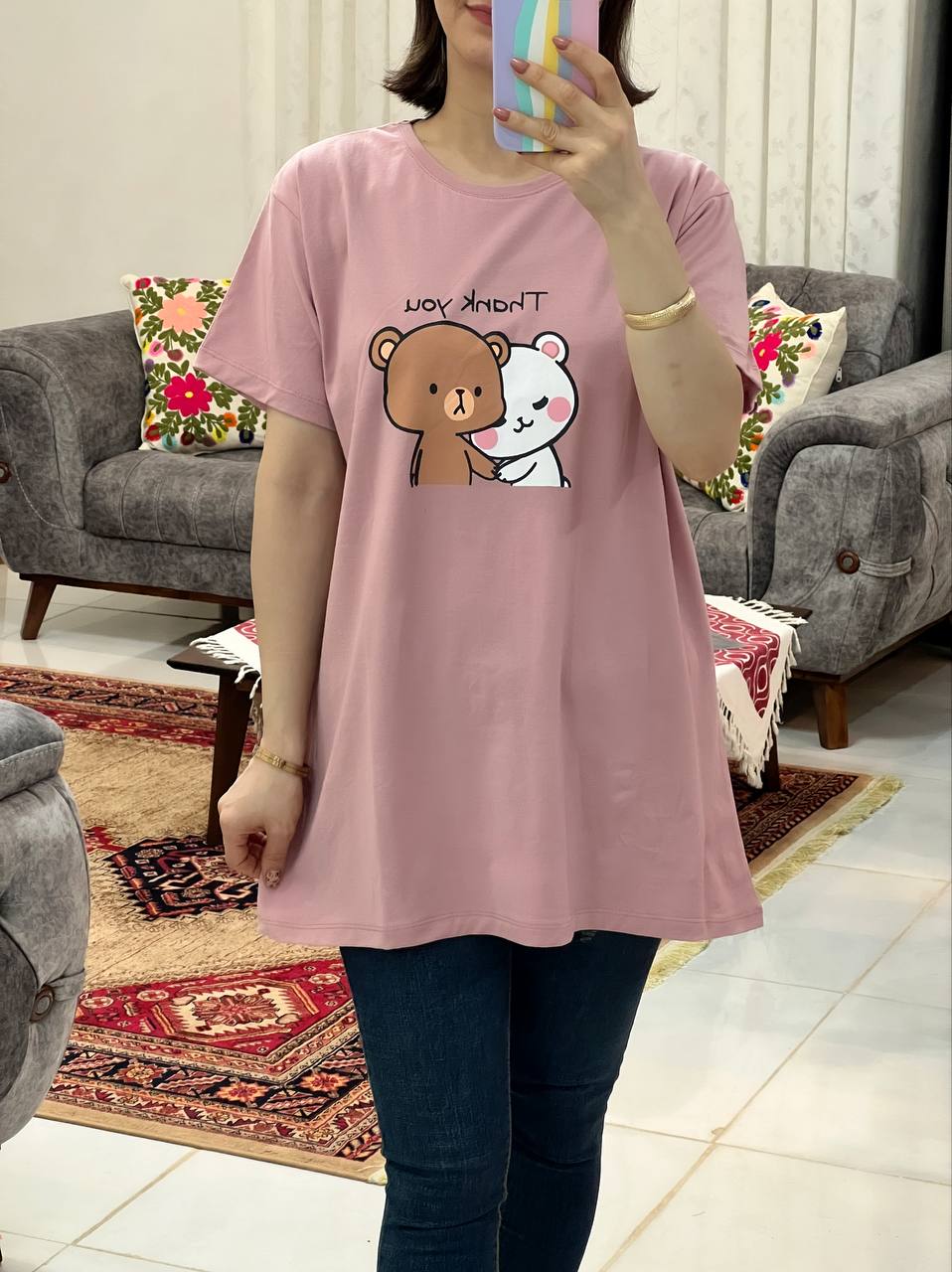 عکس محصول تیشرت بیگ سایز خرسهای عاشق - شماره 3