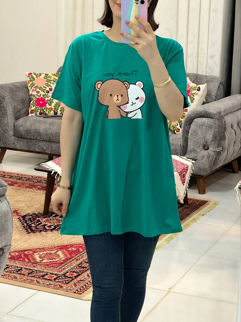 عکس محصول تیشرت بیگ سایز خرسهای عاشق - شماره 8