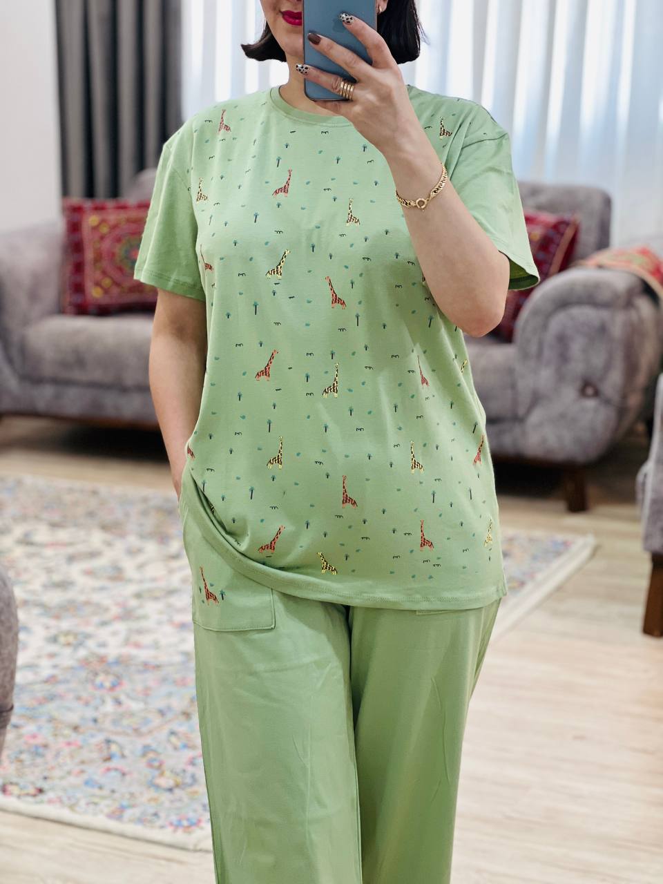 عکس محصول تیشرت و شلوار زرافه - شماره 3