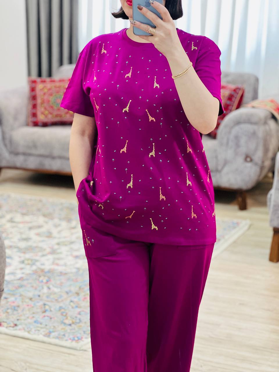 عکس محصول تیشرت و شلوار زرافه - شماره 6