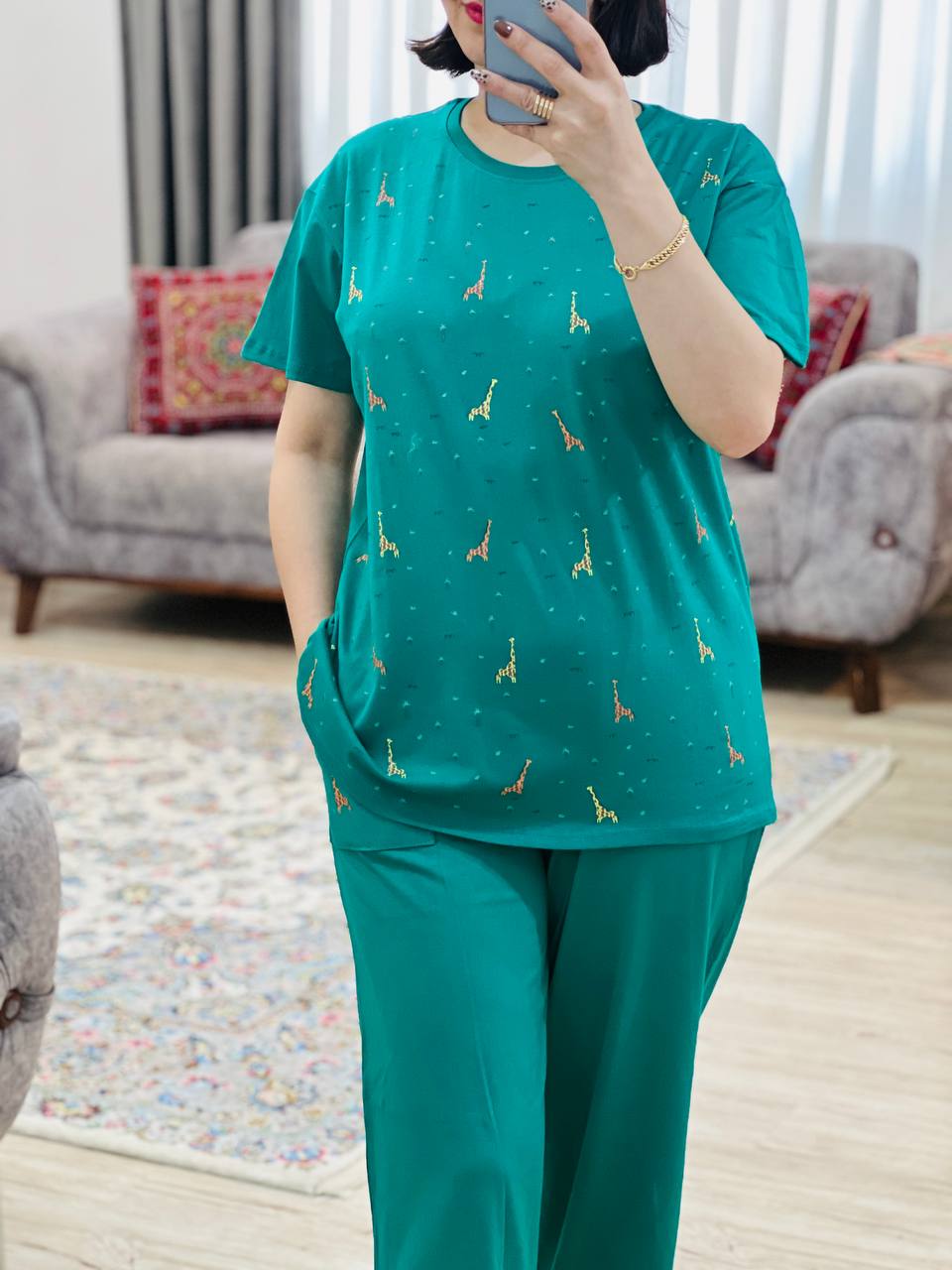 عکس محصول تیشرت و شلوار زرافه - شماره 9