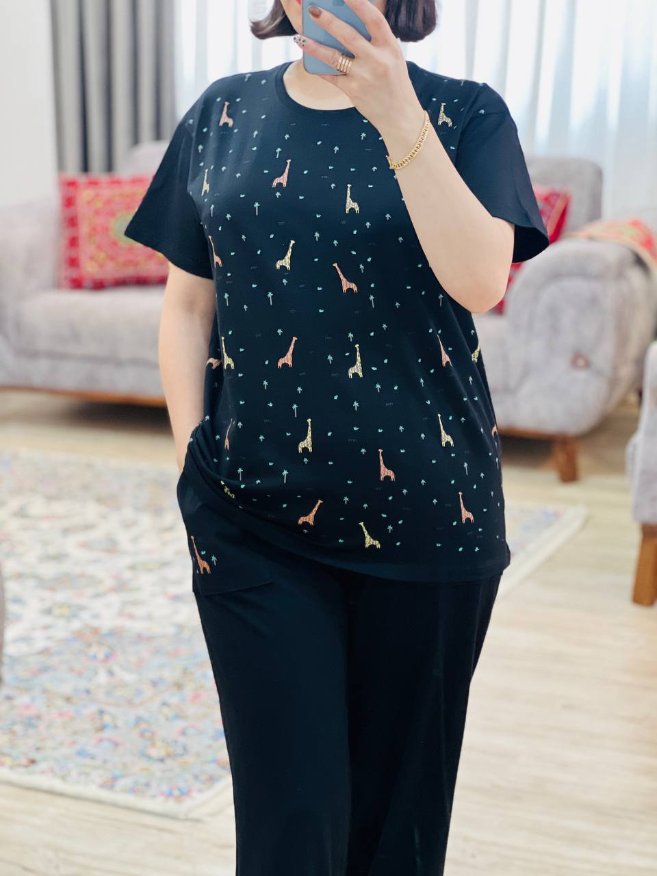 عکس محصول تیشرت و شلوار زرافه - شماره 7