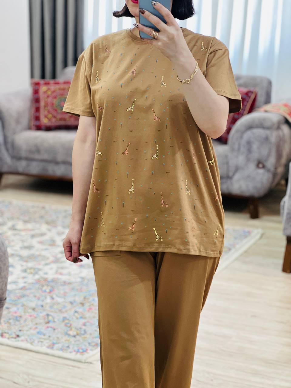 عکس محصول تیشرت و شلوار زرافه - شماره 4