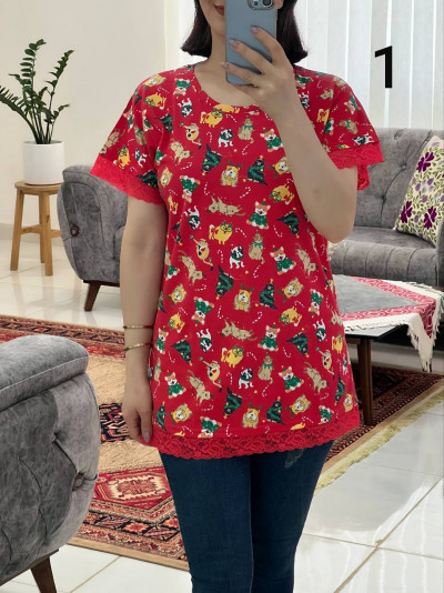 تیشرت آستین گیپور h&m