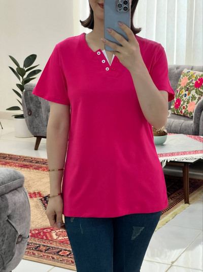 تیشرت یقه دکمه