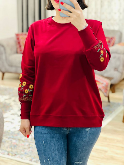بلوز آستین دکمه آفتابگردان