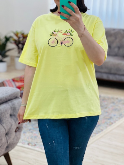 تیشرت گلدوزی دوچرخه